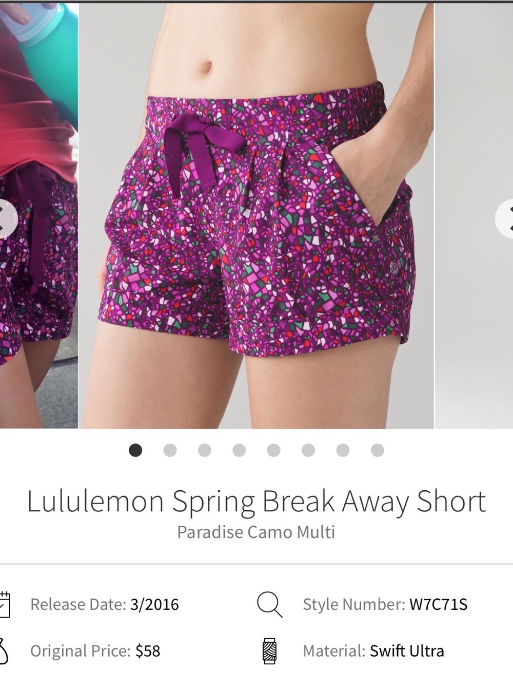 Lululemon Spring Break Away Short